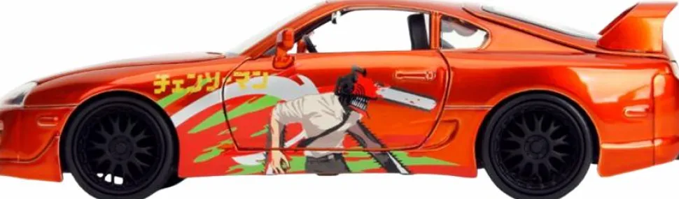 Chainsaw Man - Chainsaw Man & 1995 Toyota Supra 1/24th Scale Die-Cast Vehicle Replica