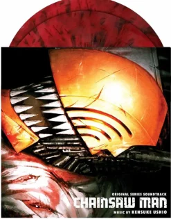 Chainsaw Man - Original Series Soundtrack by Kensuke Ushio 2xLP Vinyl Record (Red with Black Splatter Coloured Vinyl)