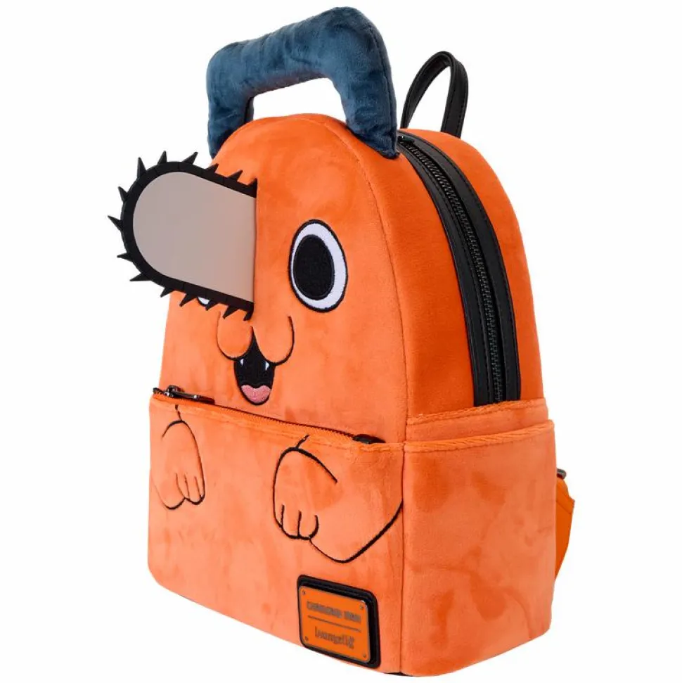 Chainsaw Man - Pochita Plush Cosplay 10" Faux Leather Mini Backpack