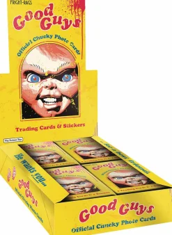 Child's Play - Good Guys Official Chucky Photo Cards Fright-Rags Trading Cards Wax Pack (Display of 24)