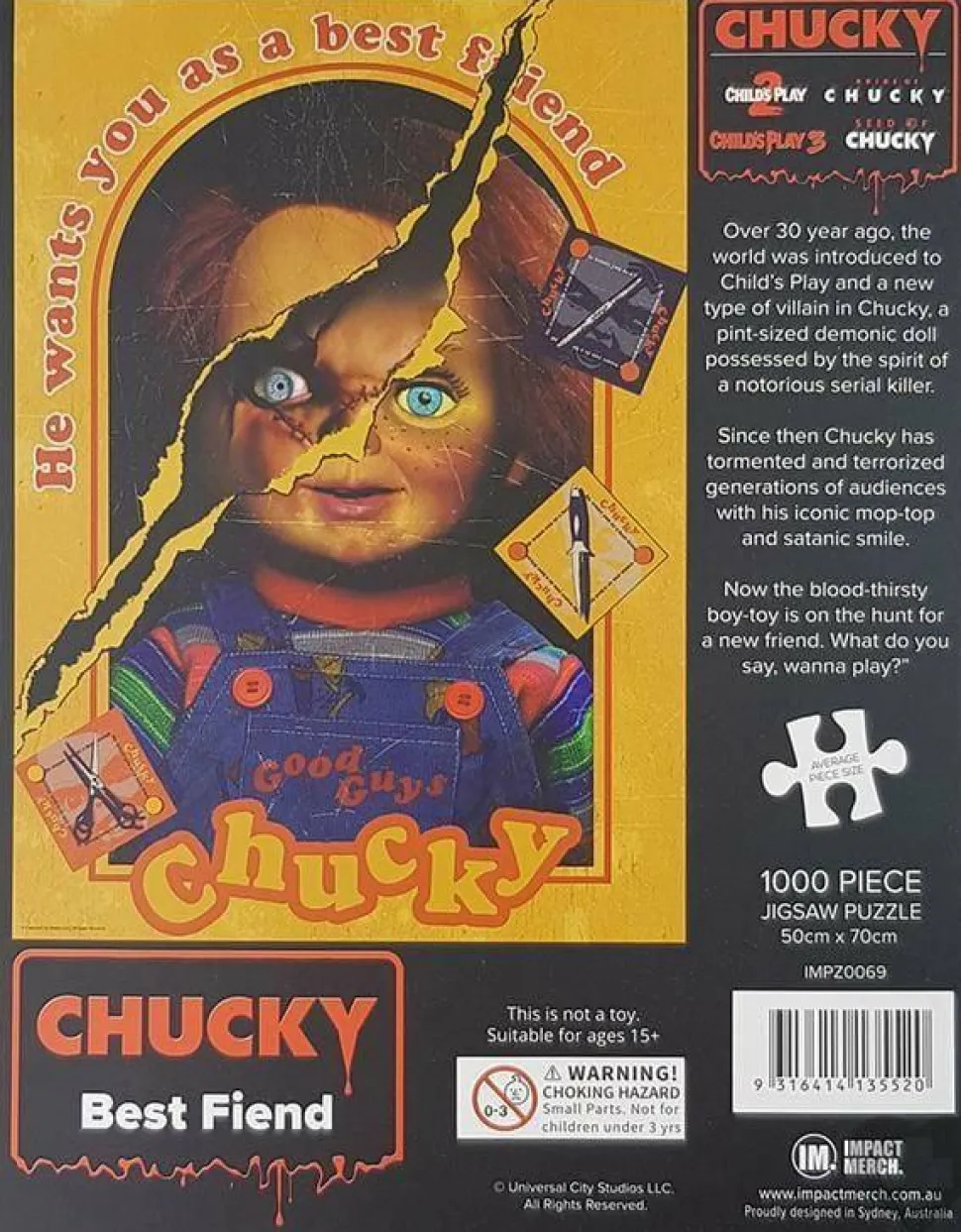 Chucky - Best Friend 1000 Piece Jigsaw Puzzle