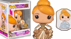 Cinderella (1950) - Cinderella Gold Ultimate Princess Pop! Vinyl Figure with Enamel Pin in Acrylic Pop! Protector (Funko / Popcultcha Exclusive)