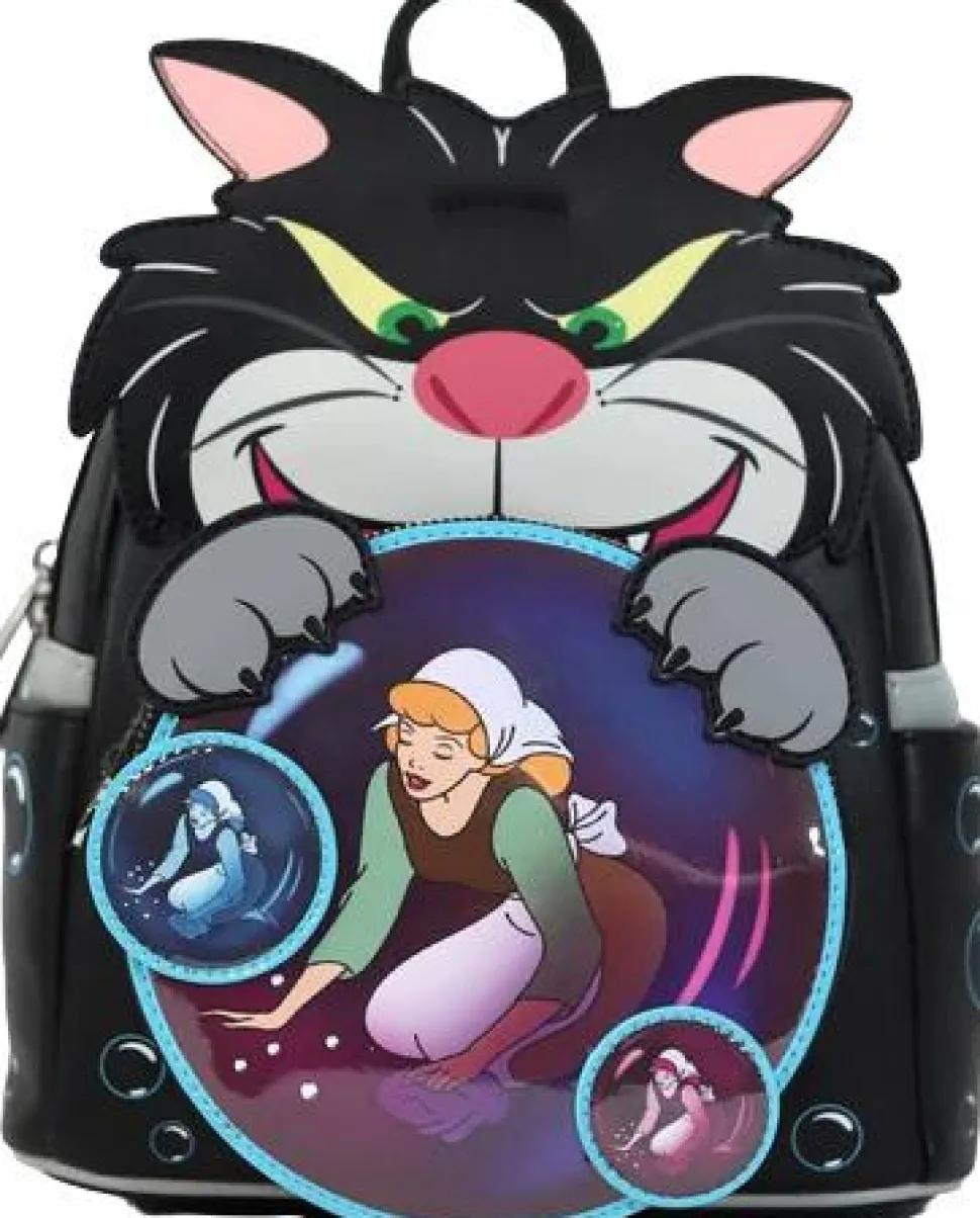 Cinderella (1950) - Lucifer 10" Faux Leather Mini Backpack