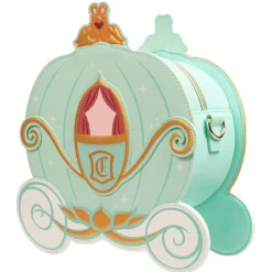 Cinderella (1950) - Pumpkin Carriage Reversible 9" Faux Leather Crossbody Bag