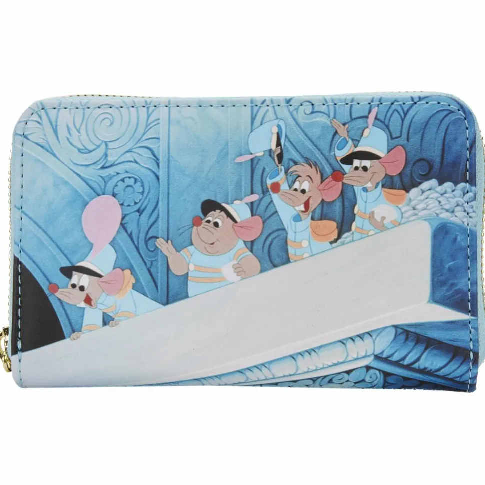Cinderella (1950) - Scenes 4” Faux Leather Zip-Around Wallet