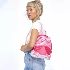 Cinderella (1950) - 75th Anniversary Pink Bow Gown Cosplay 10" Faux Leather Mini Backpack