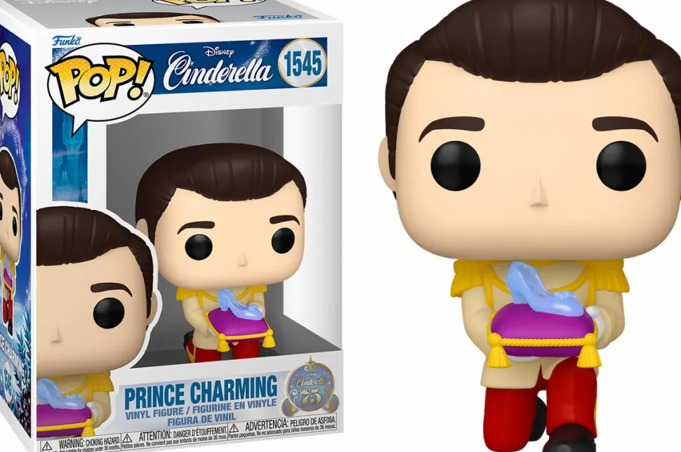 Cinderella (1950): 75th Anniversary - Prince Charming with Slipper Pop! Vinyl Figure