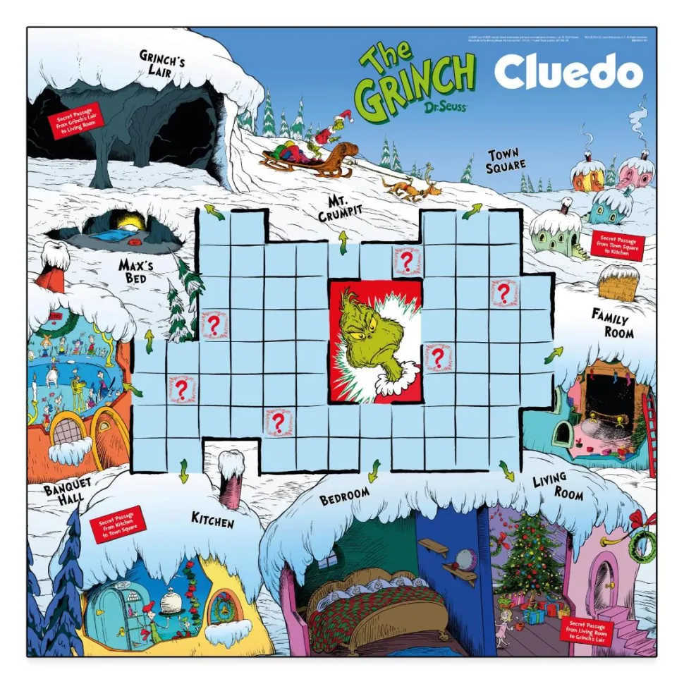 Cluedo - The Grinch Edition Board Game