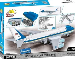 Cobi - Boeing 747 Air Force One 1/144th Scale Building Block Construction Set (1087 Pieces)