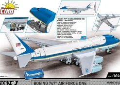 Cobi - Boeing 747 Air Force One 1/144th Scale Building Block Construction Set (1087 Pieces)