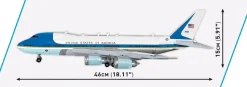 Cobi - Boeing 747 Air Force One 1/144th Scale Building Block Construction Set (1087 Pieces)