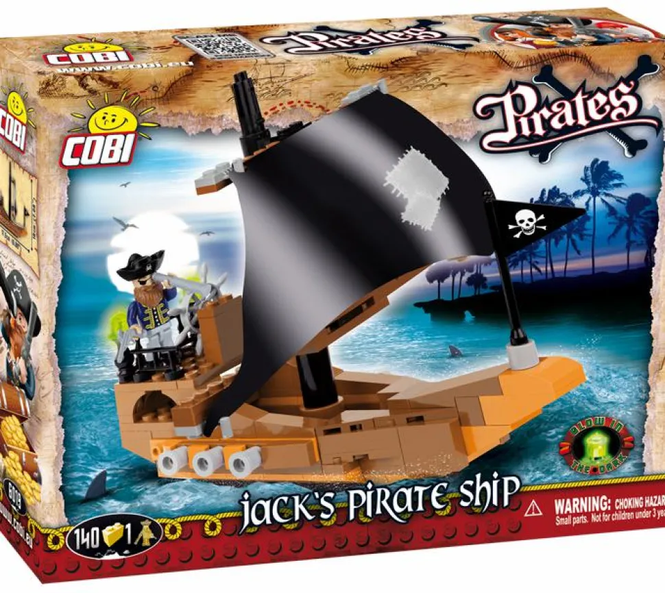 Cobi - Jack’s Pirate Ship Construction Set (140 Pieces)