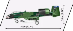 Cobi: Armed Forces - A-10 Thunderbolt II Warthog Attack Aircraft 1/48th Scale Building Block Construction Set (667 Pieces)