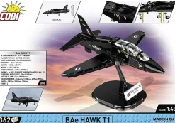 Cobi: Armed Forces - BAe Hawk T1 (RAF) Fighter Jet 1/48th Scale Building Block Construction Set (362 Pieces)