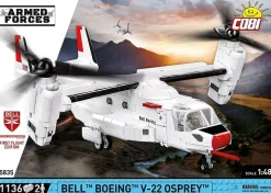 Cobi: Armed Forces - Bell Boeing V-22 Osprey Helicopter First Flight Edition 1/48th Scale Building Block Construction Set (1136 Pieces)