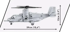 Cobi: Armed Forces - Bell Boeing V-22 Osprey Helicopter 1/48th Scale Building Block Construction Set (1090 Pieces)