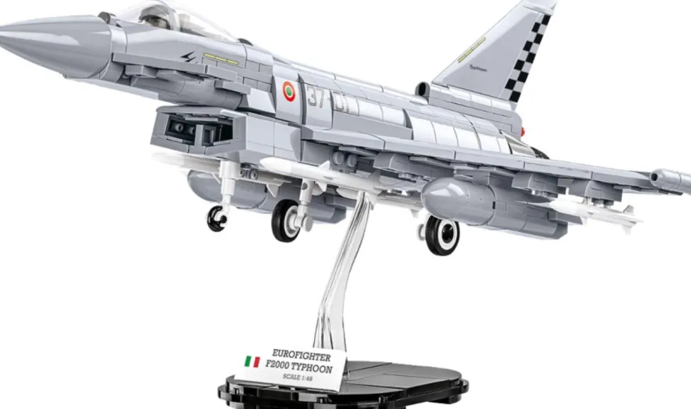 Cobi: Armed Forces - Eurofighter F2000 Typhoon Fighter Jet 1/48th Scale Building Block Construction Set (642 Pieces)