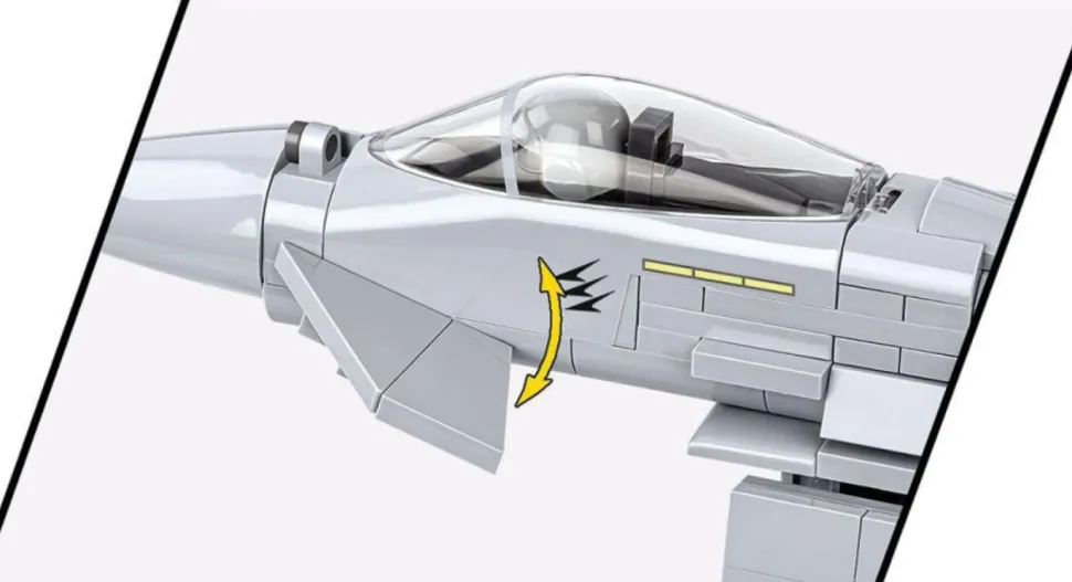 Cobi: Armed Forces - Eurofighter F2000 Typhoon Fighter Jet 1/48th Scale Building Block Construction Set (642 Pieces)