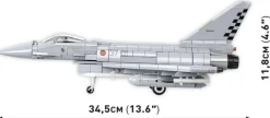 Cobi: Armed Forces - Eurofighter F2000 Typhoon Fighter Jet 1/48th Scale Building Block Construction Set (642 Pieces)