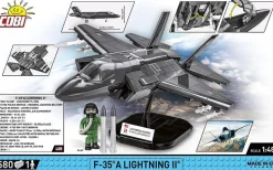 Cobi: Armed Forces - F-35A Lightning II Fighter Jet 1/48th Scale Building Block Construction Set (580 Pieces)