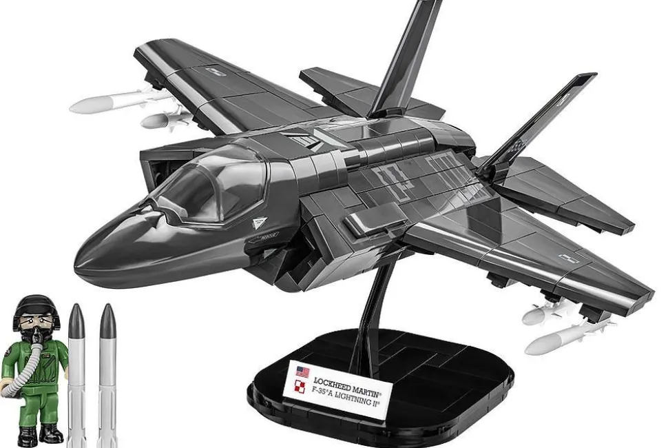 Cobi: Armed Forces - F-35A Lightning II Fighter Jet 1/48th Scale Building Block Construction Set (580 Pieces)