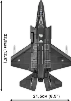Cobi: Armed Forces - F-35A Lightning II Fighter Jet 1/48th Scale Building Block Construction Set (580 Pieces)