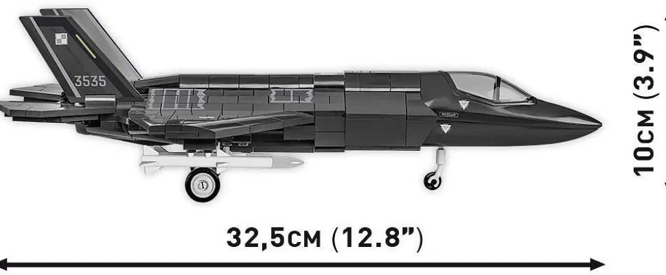 Cobi: Armed Forces - F-35A Lightning II Fighter Jet 1/48th Scale Building Block Construction Set (580 Pieces)
