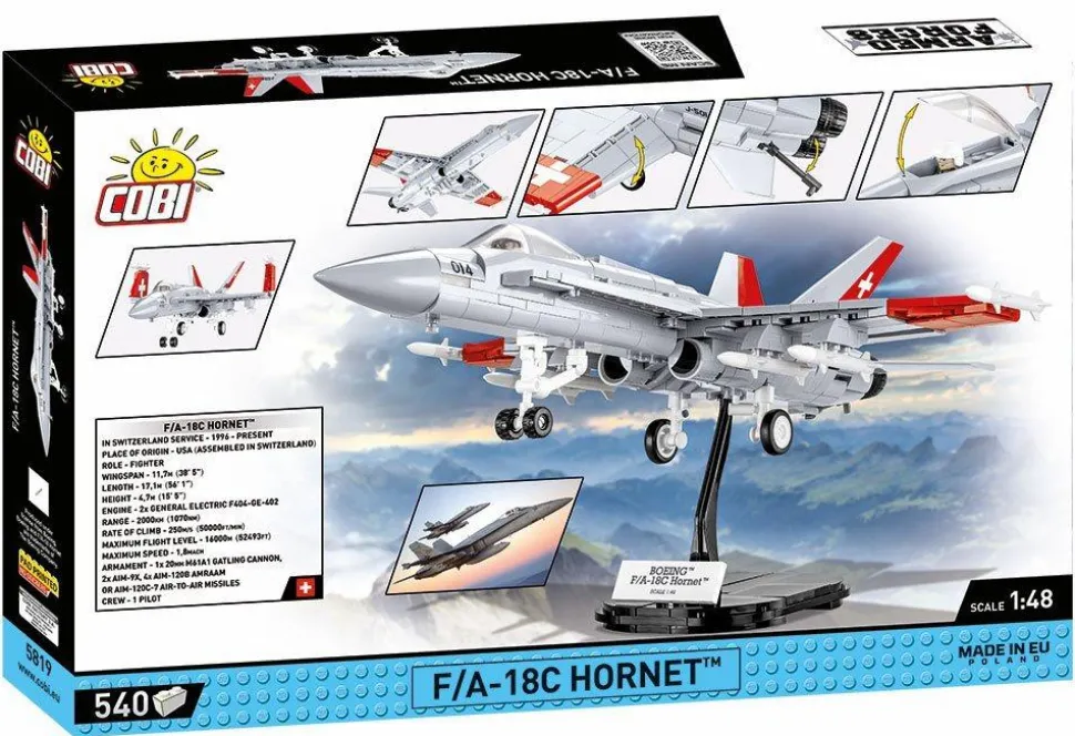 Cobi: Armed Forces - F/A-18C Hornet Construction Set (540 pieces)