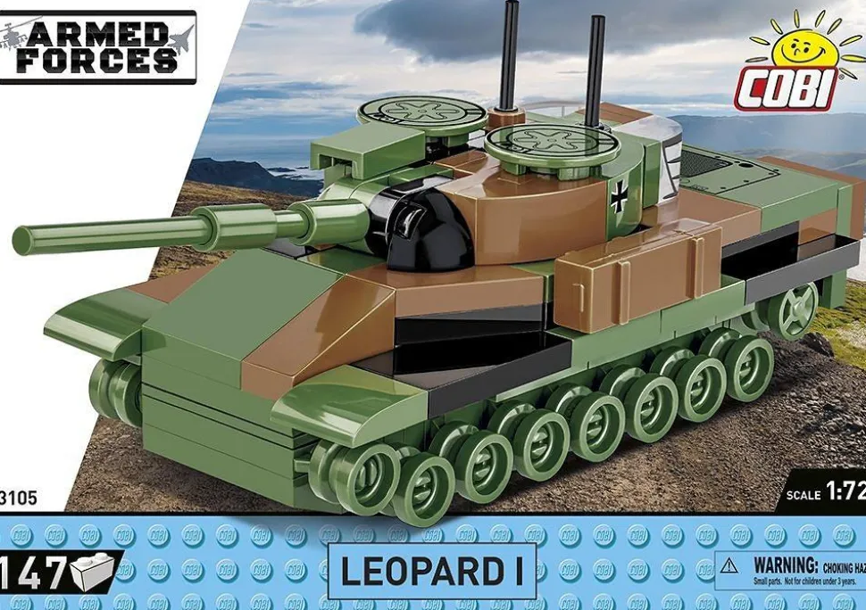 Cobi: Armed Forces - Leopard I Tank 1/72 Scale Building Block Construction Set (147 Pieces)