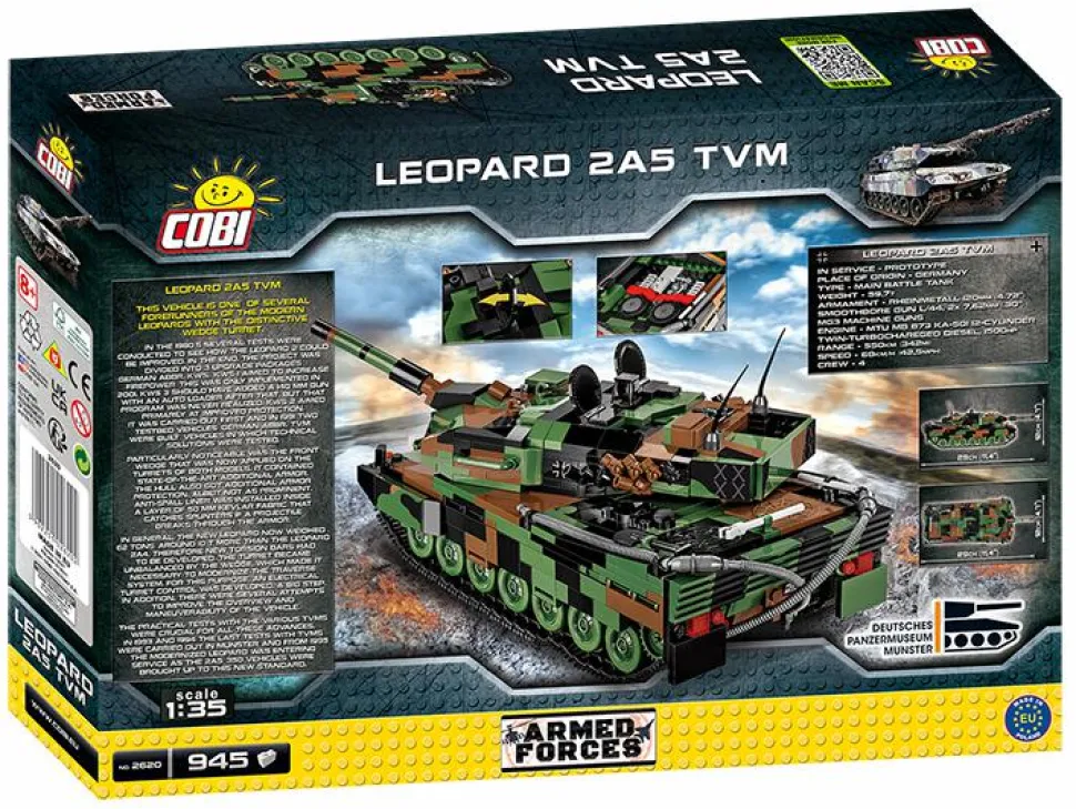 Cobi: Armed Forces - Leopard 2A5 TVM Building Block Construction Set (945 pieces)