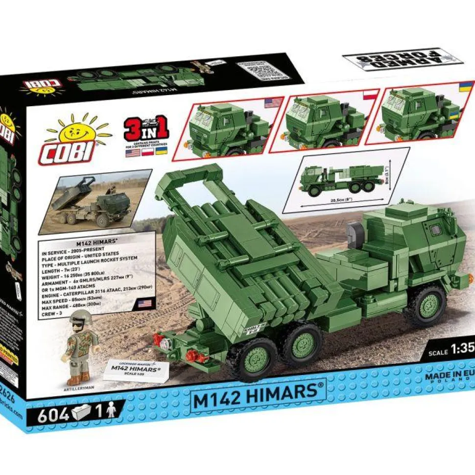 Cobi: Armed Forces - M142 Himars 3-in-1 1/35th Scale Building Block Construction Set (604 Pieces)