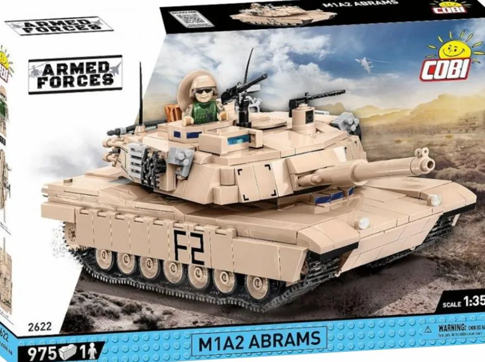 Cobi: Armed Forces - M1A2 Abrams Tank 1/35th Scale Building Block Construction Set (975 Pieces)