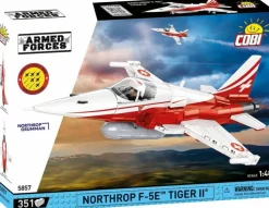 Cobi: Armed Forces - Northrop F-5E Tiger II Fighter Jet 1/48th Scale Building Block Construction Set (351 Pieces)