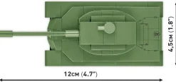 Cobi: Armed Forces - Patton M48 Tank 1/72 Scale Building Block Construction Set (127 Pieces)
