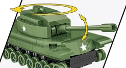 Cobi: Armed Forces - Patton M48 Tank 1/72 Scale Building Block Construction Set (127 Pieces)