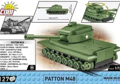 Cobi: Armed Forces - Patton M48 Tank 1/72 Scale Building Block Construction Set (127 Pieces)