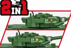Cobi: Armed Forces - T-72 (East Germany/Soviet) Tank 2-in1 1/35th Scale Building Block Construction Set (680 Pieces)