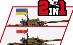 Cobi: Armed Forces - T-72 M1R (PL/UA) Tank 2-in-1 1/35th Scale Building Block Construction Set (724 Pieces)