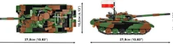 Cobi: Armed Forces - T-72 M1R (PL/UA) Tank 2-in-1 1/35th Scale Building Block Construction Set (724 Pieces)