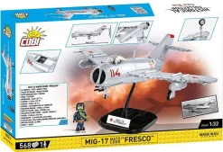 Cobi: Cold War - MiG-17 NATO Code "Fresco" Fighter Jet Historical Collection 1/32 Scale Building Block Construction Set (568 Pieces)