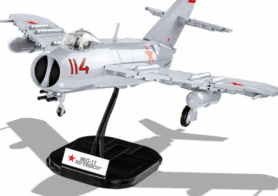 Cobi: Cold War - MiG-17 NATO Code "Fresco" Fighter Jet Historical Collection 1/32 Scale Building Block Construction Set (568 Pieces)