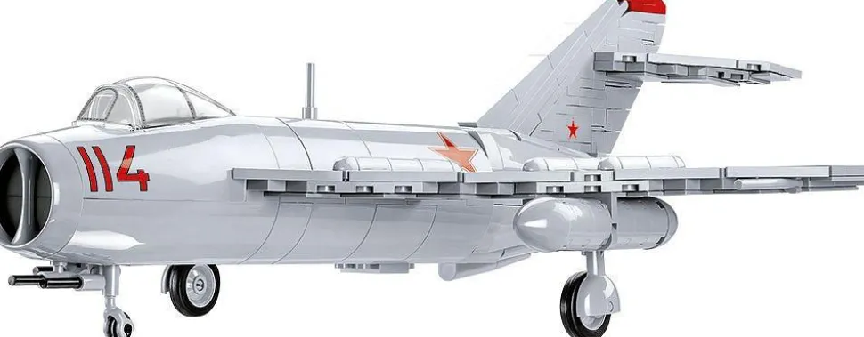 Cobi: Cold War - MiG-17 NATO Code "Fresco" Fighter Jet Historical Collection 1/32 Scale Building Block Construction Set (568 Pieces)