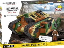 Cobi: Great War - Mark I (Male) no C.19. Tank Historical Collection 1/35th Scale Building Block Construction Set (878 Pieces)