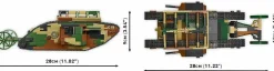 Cobi: Great War - Mark I (Male) no C.19. Tank Historical Collection 1/35th Scale Building Block Construction Set (878 Pieces)