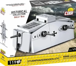 Cobi: Great War - Sturmpanzerwagen A7V Tank Historical Collection 1/72 Scale Building Block Construction Set (119 Pieces)