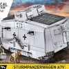 Cobi: Great War - Sturmpanzerwagen A7V Tank Historical Collection 1/35th Scale Building Block Construction Set (840 Pieces)