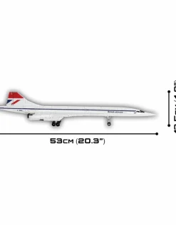 Cobi: Historical Collection - Concorde G-BBDG Passenger Jet 1/95th Scale Construction Set (455 Pieces)