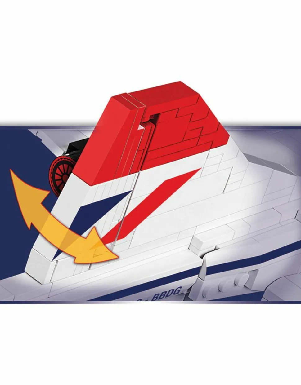 Cobi: Historical Collection - Concorde G-BBDG Passenger Jet 1/95th Scale Construction Set (455 Pieces)