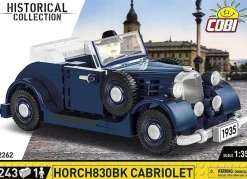 Cobi: Historical Collection - 1935 Horch 830 BK Cabriolet Convertible 1/35th Scale Construction Set (243 Pieces)