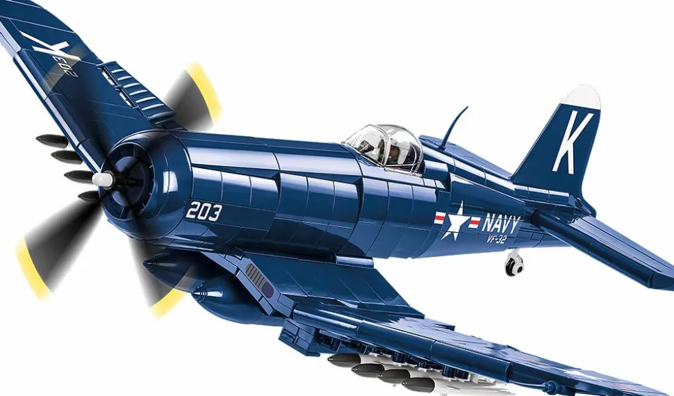 Cobi: Korean War - F4U-4 Corsair Fighter Bomber Historical Collection 1/32 Scale Building Block Construction Set (520 Pieces)